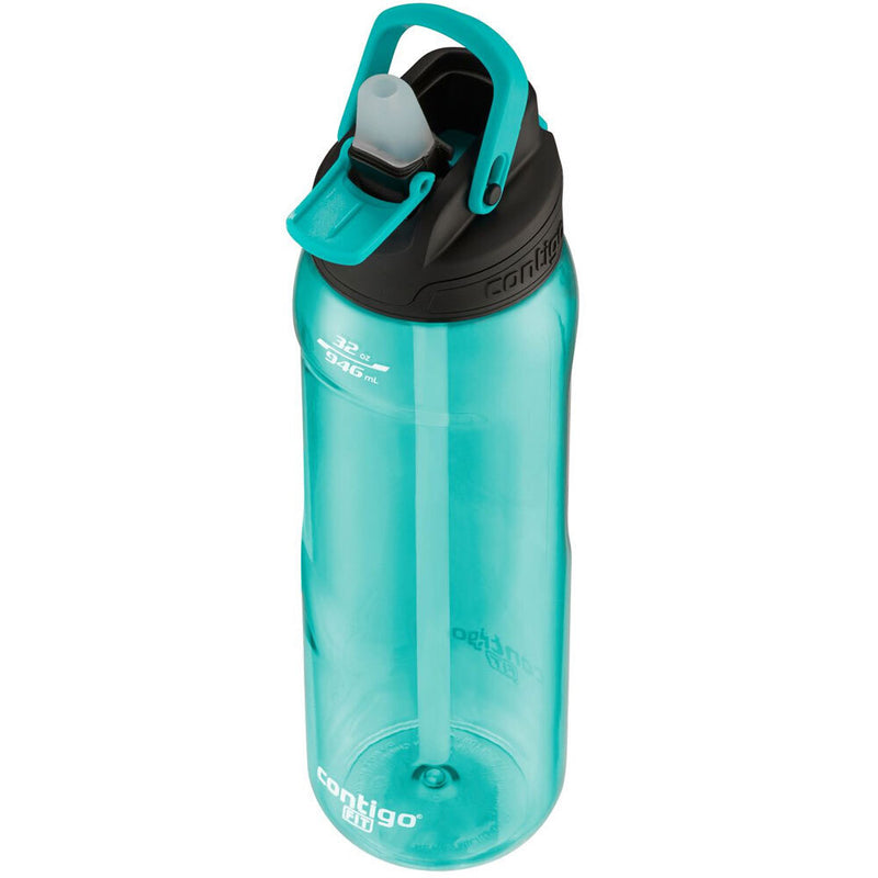 Contigo AUTOSPOUT Fit Sports Bottle 946ml in Surge colour, reusable large sports water bottle with flip-top spout.