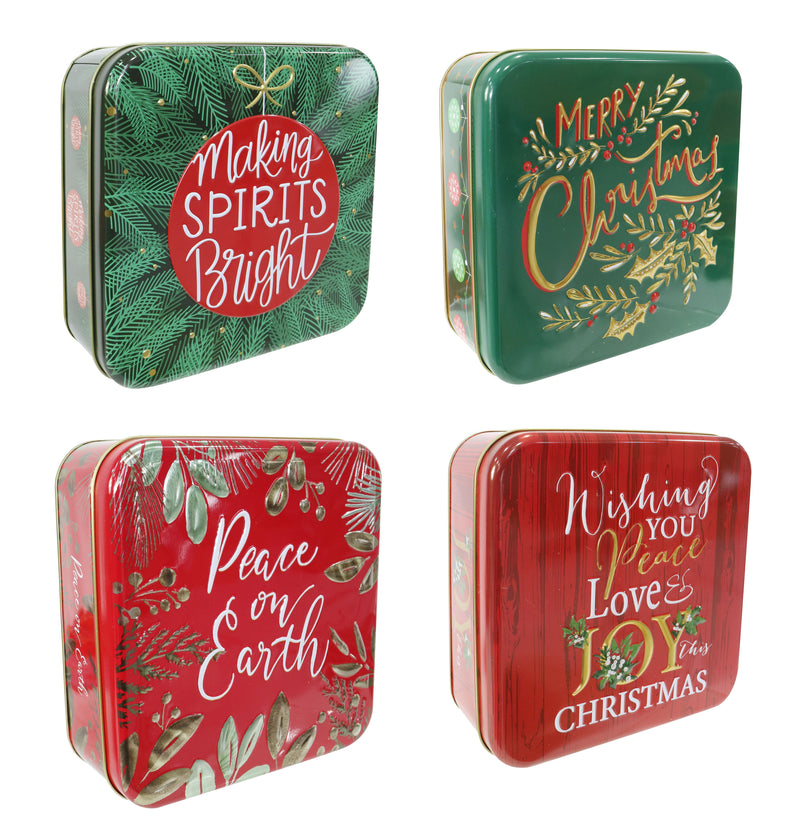 Ronis Cookie Tin Embossed Assorted