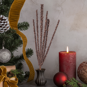 Metallic Copper Decorative Spray – 58cm artificial Christmas stem