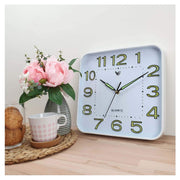 Ronis Cordell Glow In The Dark Wall Clock 30x30x4cm White