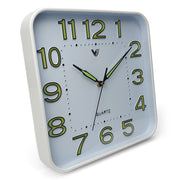Ronis Cordell Glow In The Dark Wall Clock 30x30x4cm White