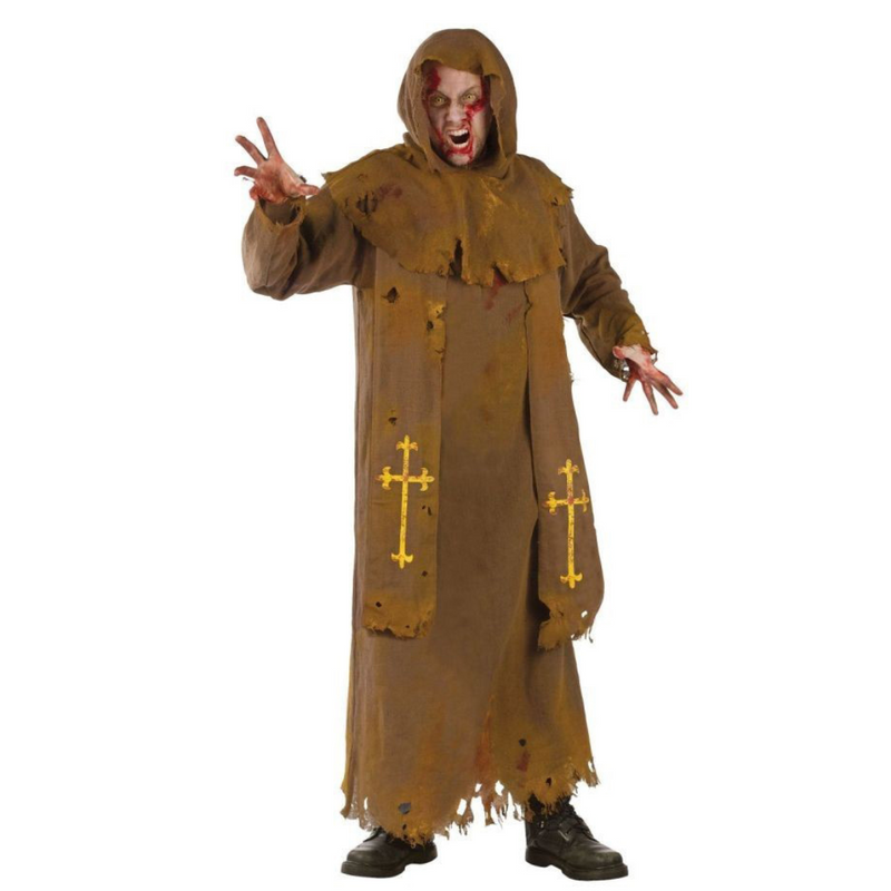 Ronis Costume Zombie Monk Mens