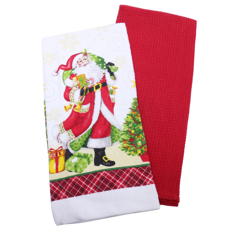 Ronis Cotton Tea Towel 2pc Assorted
