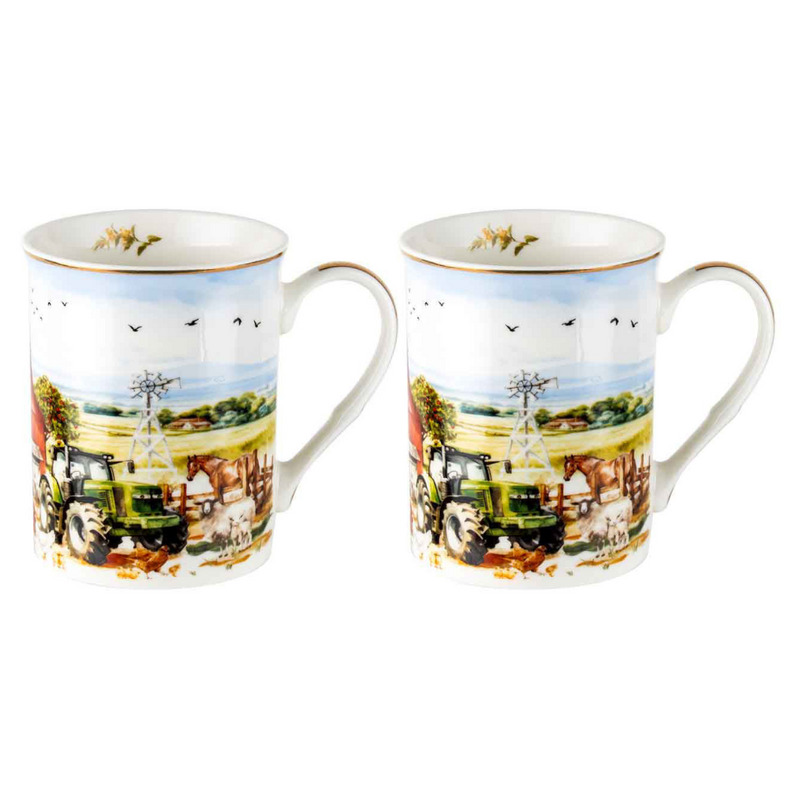 Ronis Country Life Mugs On The Farm Set of 2
