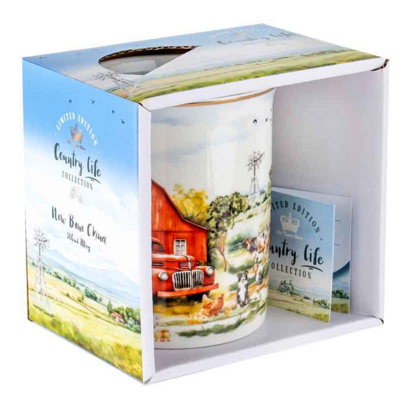 Ronis Country Life Red Truck Mug