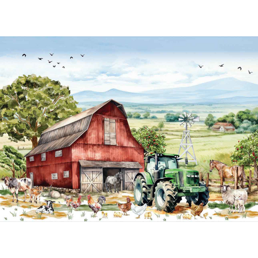 Ronis Country Life Tea Towel