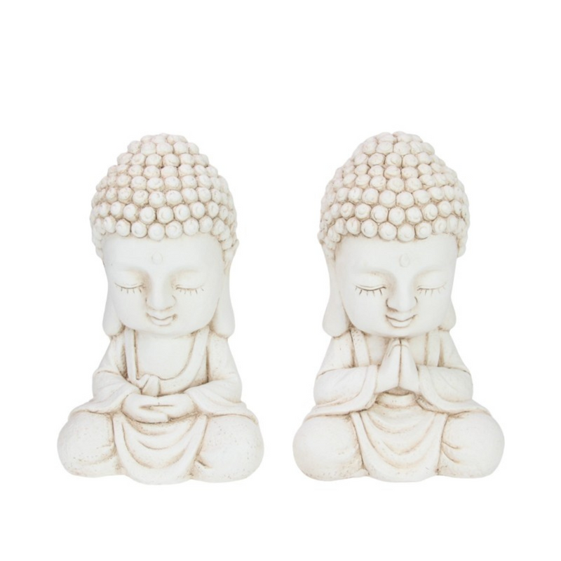 Ronis Cream Garden Buddha 34cm Assorted