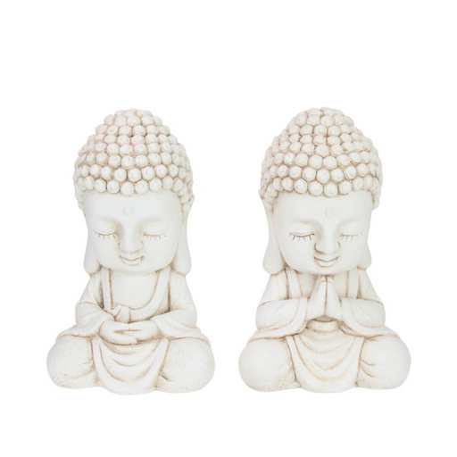 Ronis Cream Garden Buddha 34cm Assorted