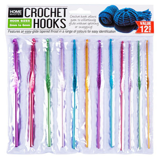 Ronis Crochet Hooks Assorted Sizes From 2mm-6mm 12pk