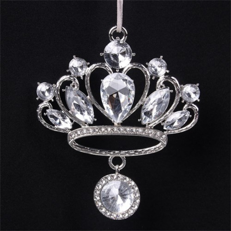 Ronis Crystal Crown Tree Ornament 11cm