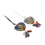 Ronis Crystal Tree of Life Heart Hanger 18cm Assorted