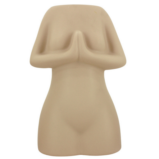 Curvaceous vase 8x12cm latte small neutral decorative vase with curved silhouette for modern minimalist shelf and tabletop styling