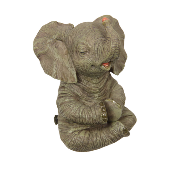 Cute Yoga Elephant 17cm 3 Asstd