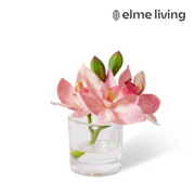 Ronis Cymbidium Orchid in Vase Pink 15x8x15cm – thumbnail