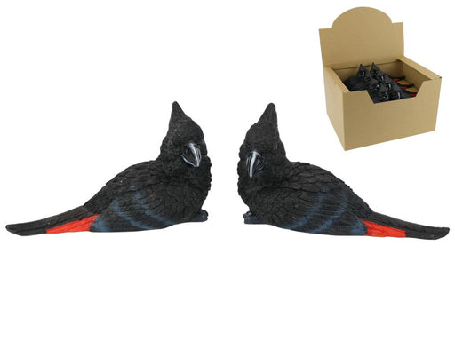 Black Cockatoo Bird Paperweight 14cm