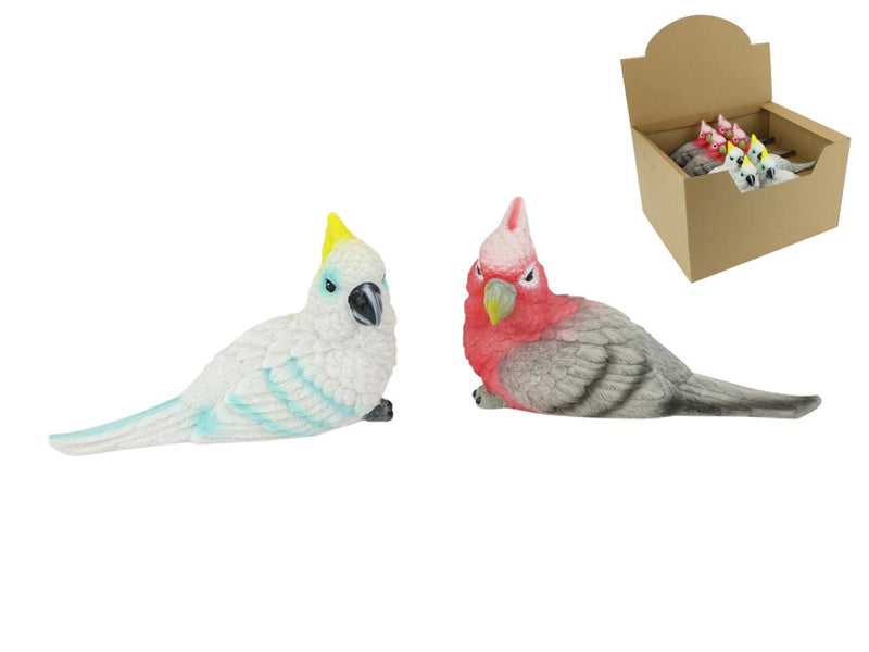 Cockatoo Bird Paper Weight 4 Assorted 14cm