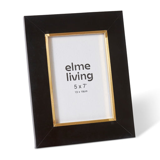 Black and gold 5x7 inch photo frame