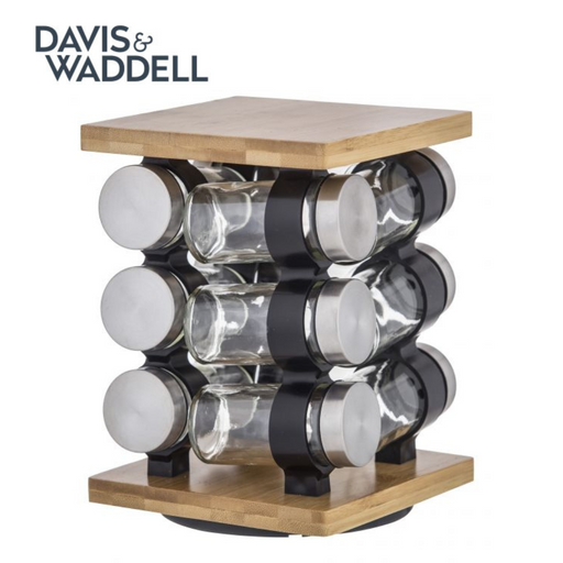 Davis & Waddell Romano Spice Jar Set with Rack