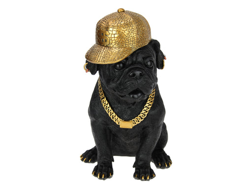 Sitting bulldog statue gangster style