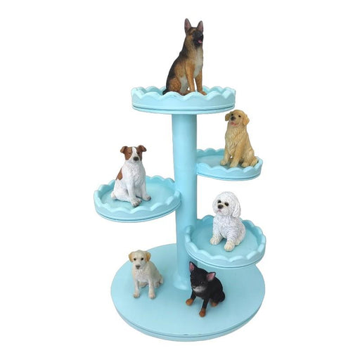 Assorted sitting dog figurine 8cm