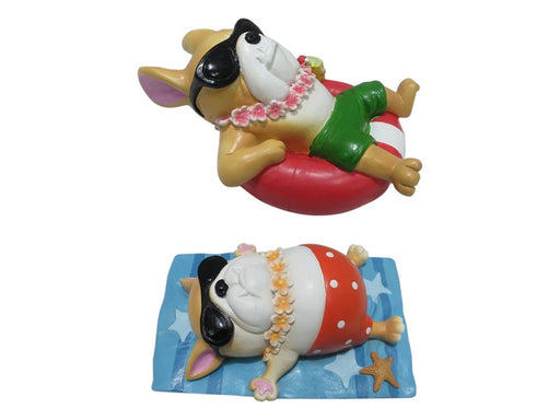 CHILLAYING POOLSIDE DOG 2 ASS 16CM