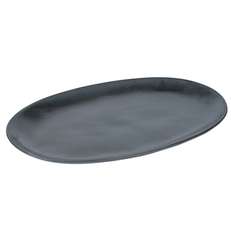 Ovalo Oval Plate 42x25x3cm Charcoal