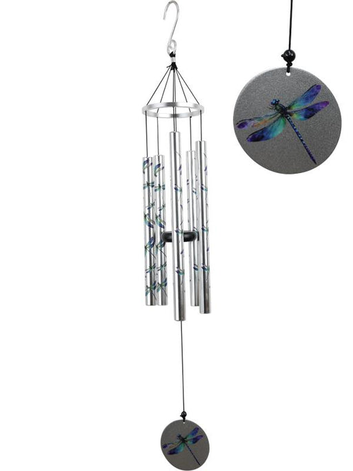 Large wind chime with dragonfly design