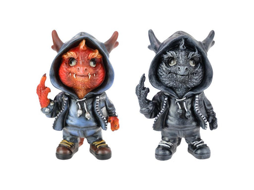 Hooded vampire dragon figurine assorted