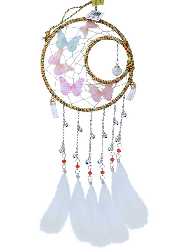 Dream catcher with butterfly and bells