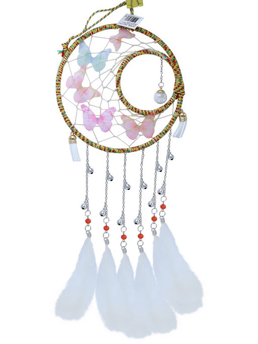 Dream catcher with butterfly and bells