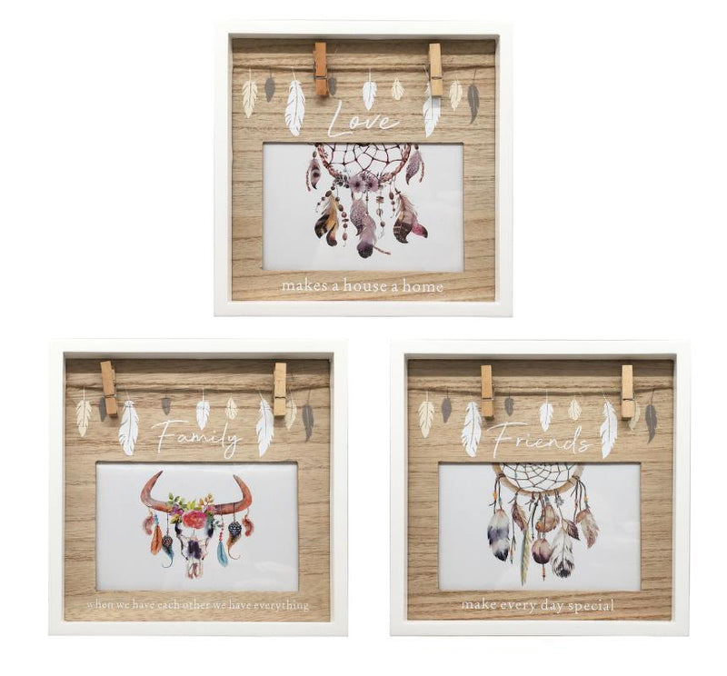 Assorted dream catcher photo frame 20x20cm