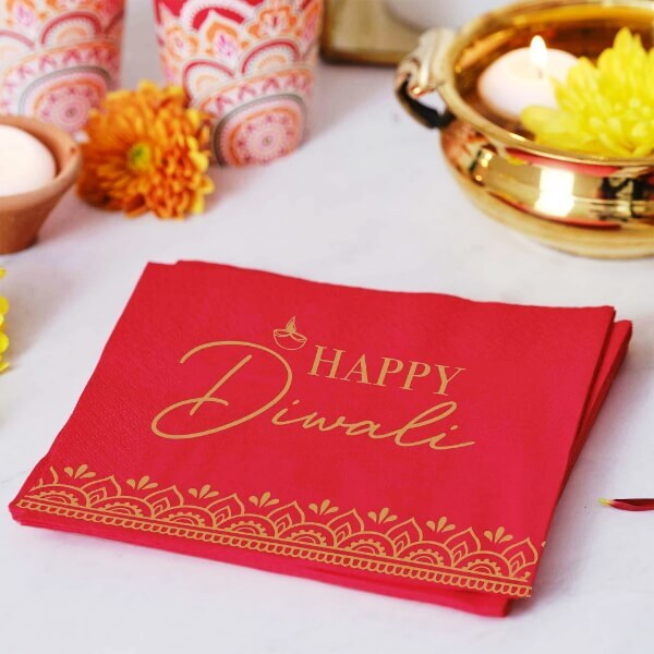 Diwali Beverage Napkins FSC