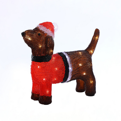 Ronis Dachshund Dog White 36cm