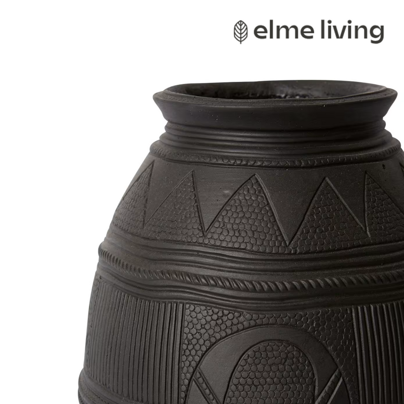 Ronis Darius Vase Black 27x27x43cm