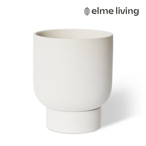 Ronis Daylen Pot with Saucer White 20x20x24cm