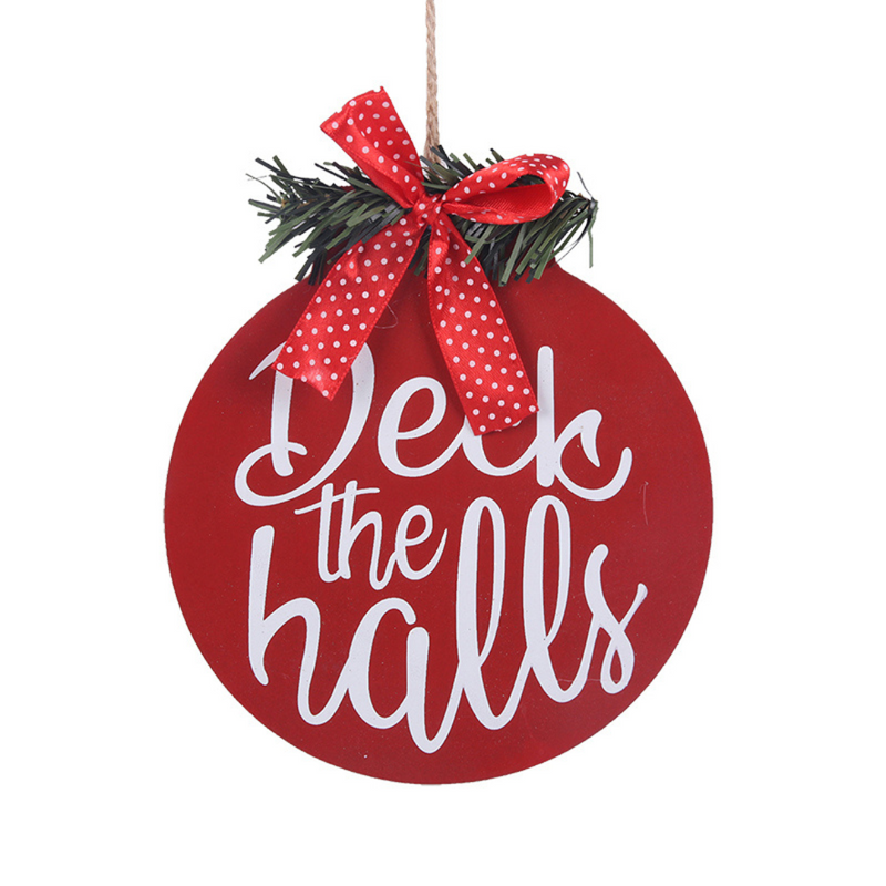Ronis Deck The Halls Sign 15.2x17cm
