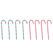 Deco Candy Canes 4pk 15cm Assorted – festive candy cane decorations for Christmas trees, wreaths, and garlands