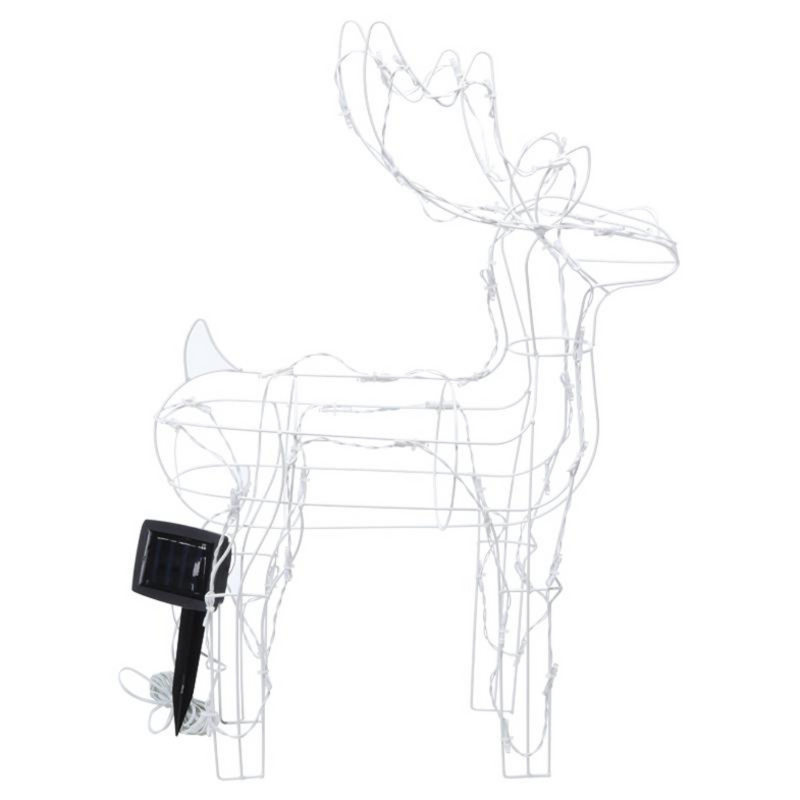 Ronis Decorative Light Solar Reindeer 50 LED 37x55cm Cool White 2 Functions