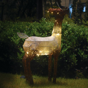 Ronis Decorative Light Solar Reindeer Glitter 84 LED 45x120cm Warm White – thumbnail