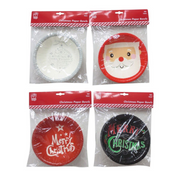 Assorted printed dessert bowls 6-pack – colorful disposable paper bowls for party treats