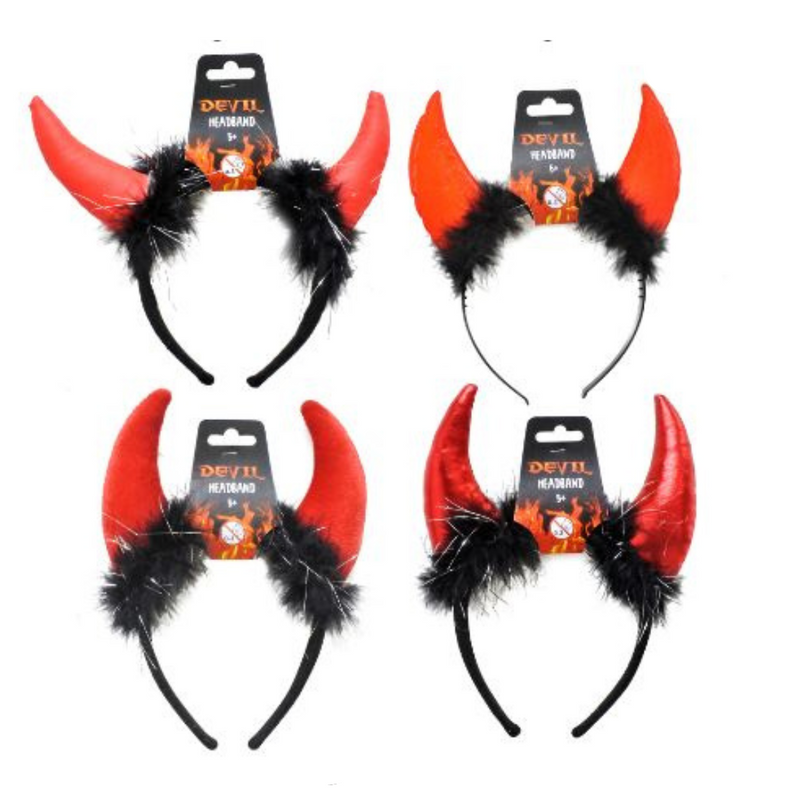 Devil Headband 4 Asstd