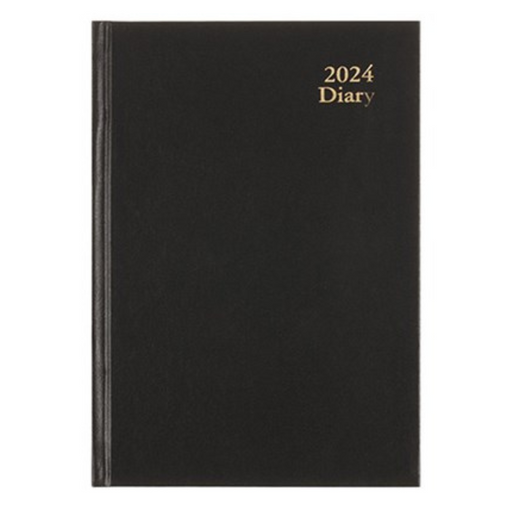 Ronis Diary Office Hard Cover PVC A4 WTV Black