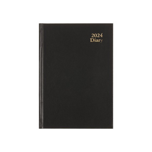 Ronis Diary Office Hard Cover PVC A5 WTV Black