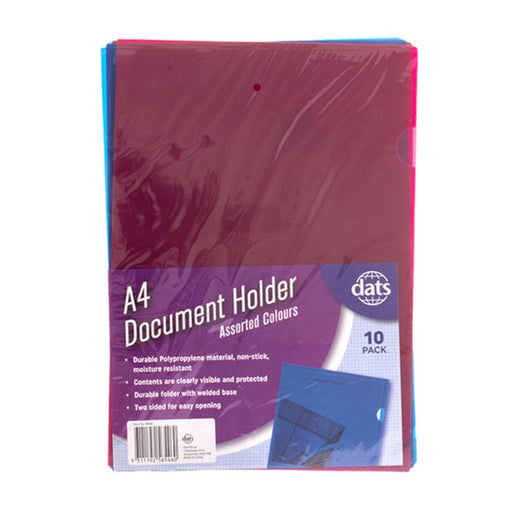 Ronis Document File Holder A4 10pk