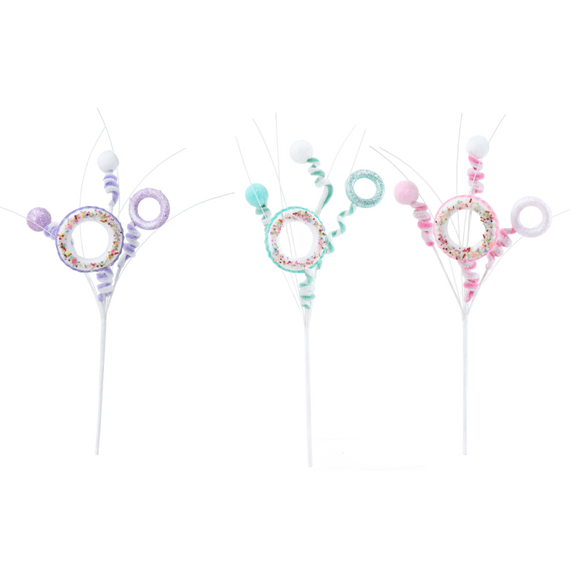 Ronis Donut Pastel Curly Pick 35cm Assorted