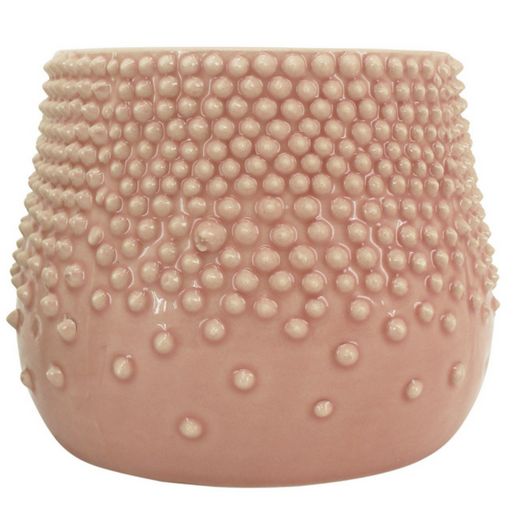 Ronis Dots Planter Pot 12x10cm Rose
