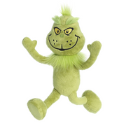 30cm Poseable Dr. Seuss Aurora Grinch Plush with Armature Legs and Arms.