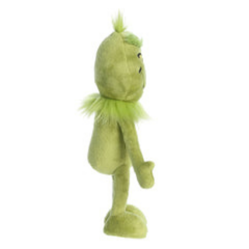 30cm Poseable Dr. Seuss Aurora Grinch Plush with Armature Legs and Arms.