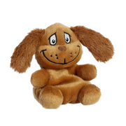 12cm Aurora Palm Pals Max plush toy wearing a reindeer antler, from Dr. Seuss Grinch collection.