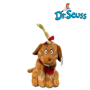 Dr. Seuss Bump and Go Max 36cm toy with antler costume, holiday-themed motorized dog figure